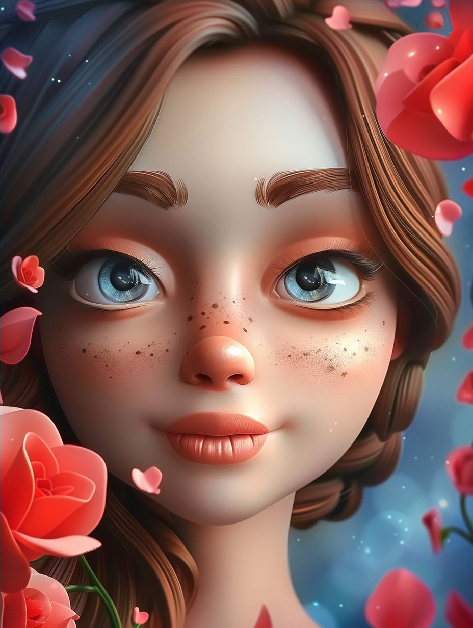 Ethereal Digital Portraits of a Dreamy Maiden - Image 4
