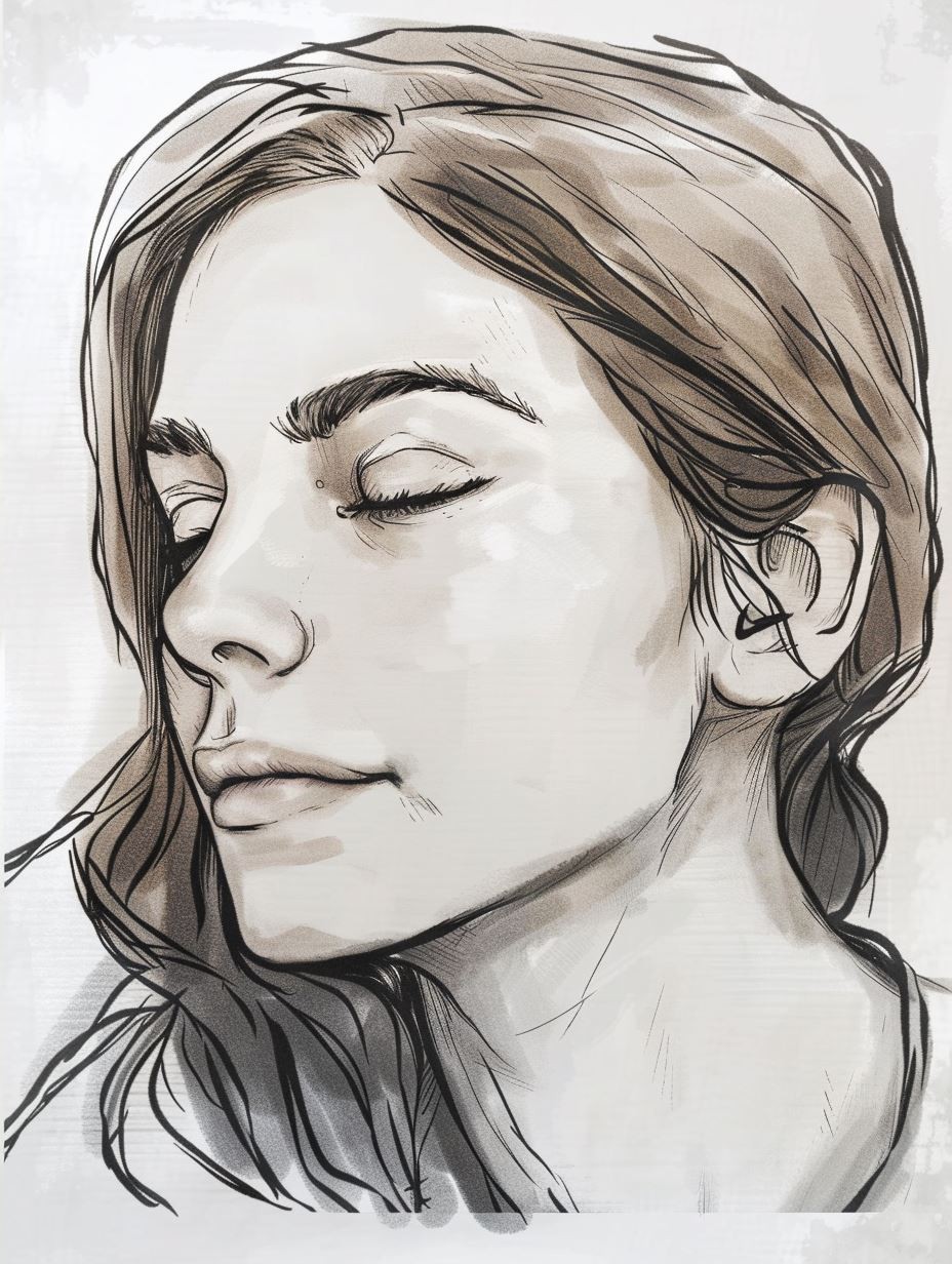Gritty Ink Sketch Portrait - Image 2