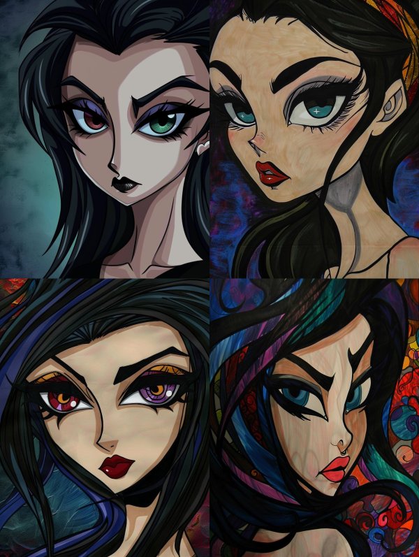 Dark Gothic Stylized Portraits
