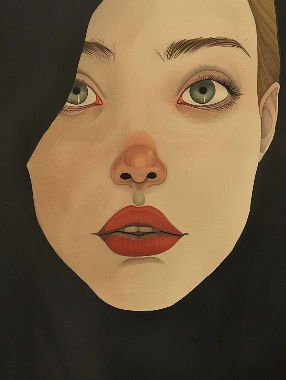 Soft Gaze Digital Portrait - Image 3