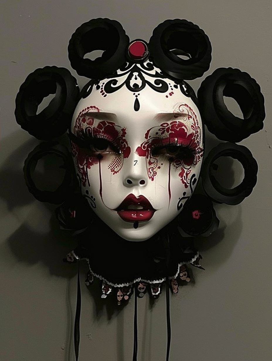 Crimson Visions: Surreal Gothic Portraits - Image 2