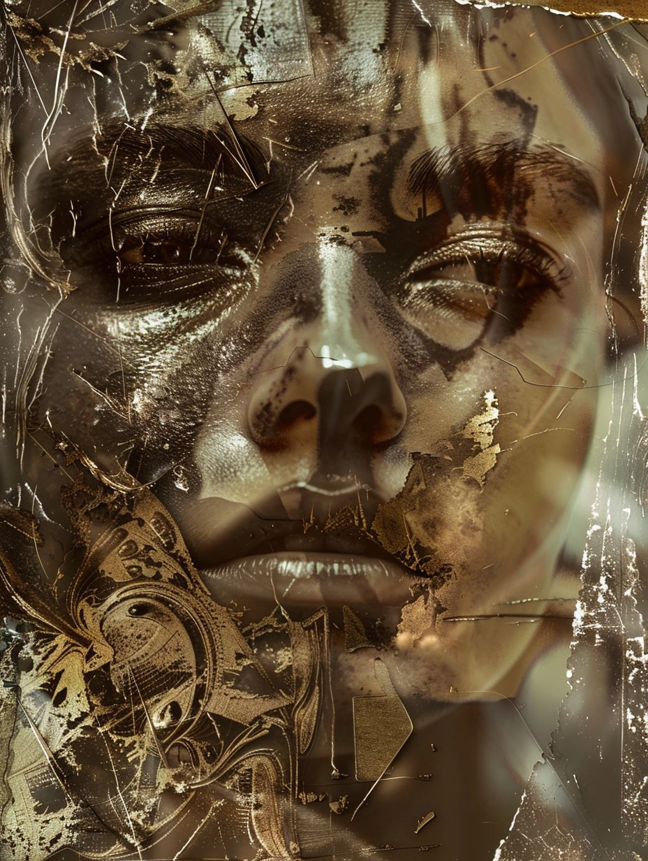 Fragmented Golden Ethereal Portraits - Image 2