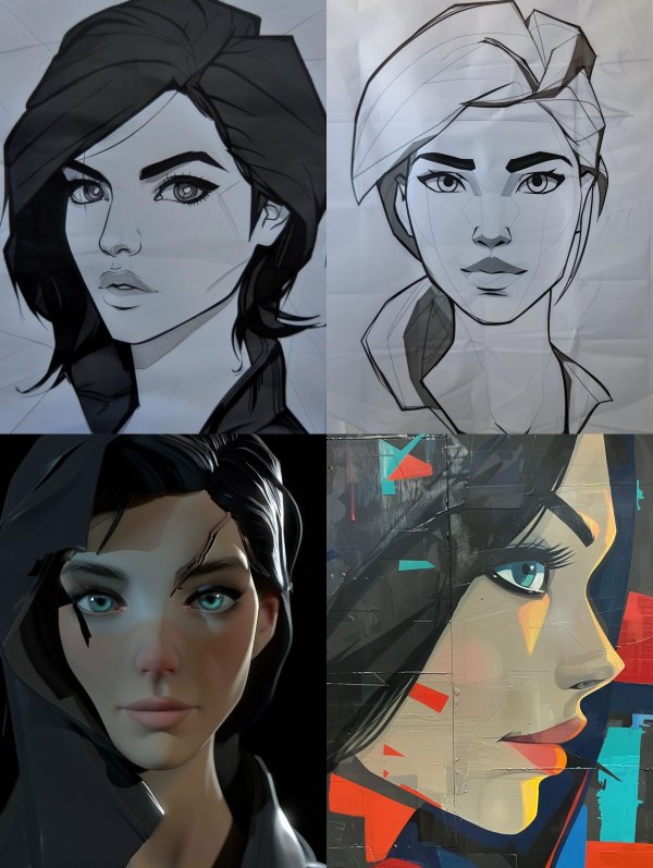 Evolution of a Digital Portrait
