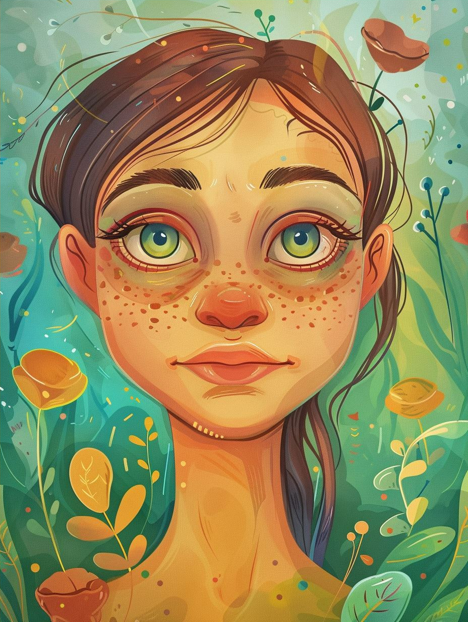 Whimsical Gazes of a Freckled Muse - Image 4