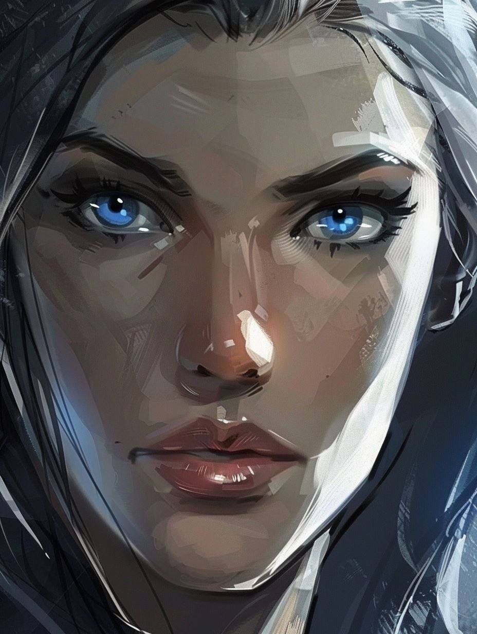 Mystic Gaze in Digital Ink - Image 3