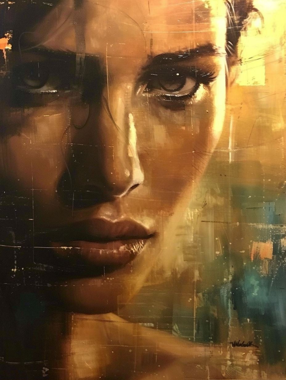 Golden Hour Abstract Portrait