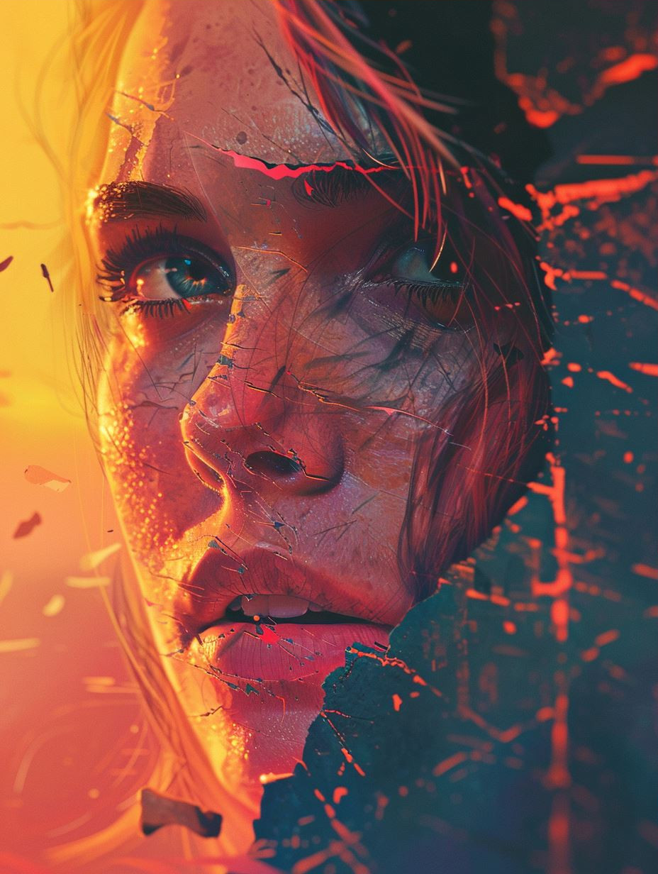 Neon Cinematic Portrait Study - Image 3