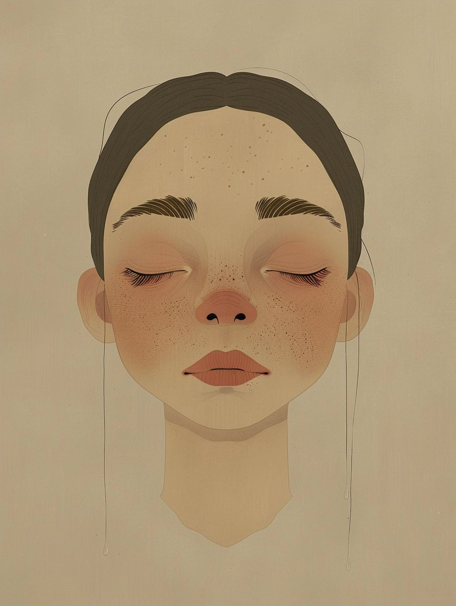 Soft Minimalist Digital Portrait Study - Image 2