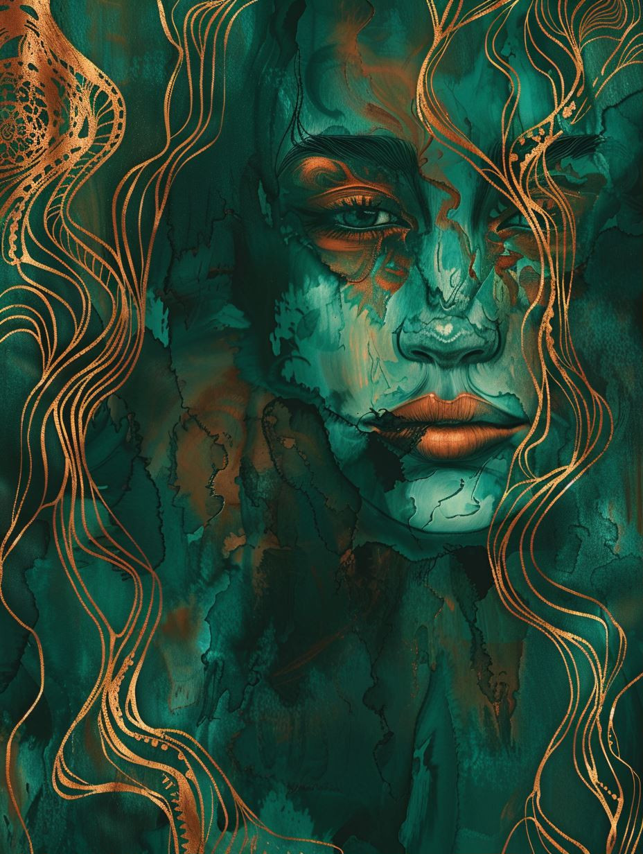 Emerald Soul in Golden Veins - Image 1