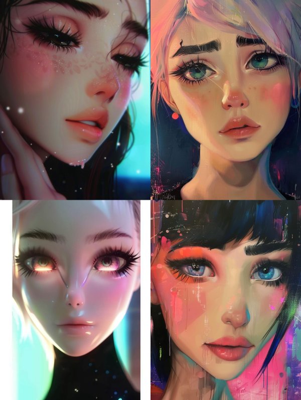 Ethereal Visions of Digital Beauty