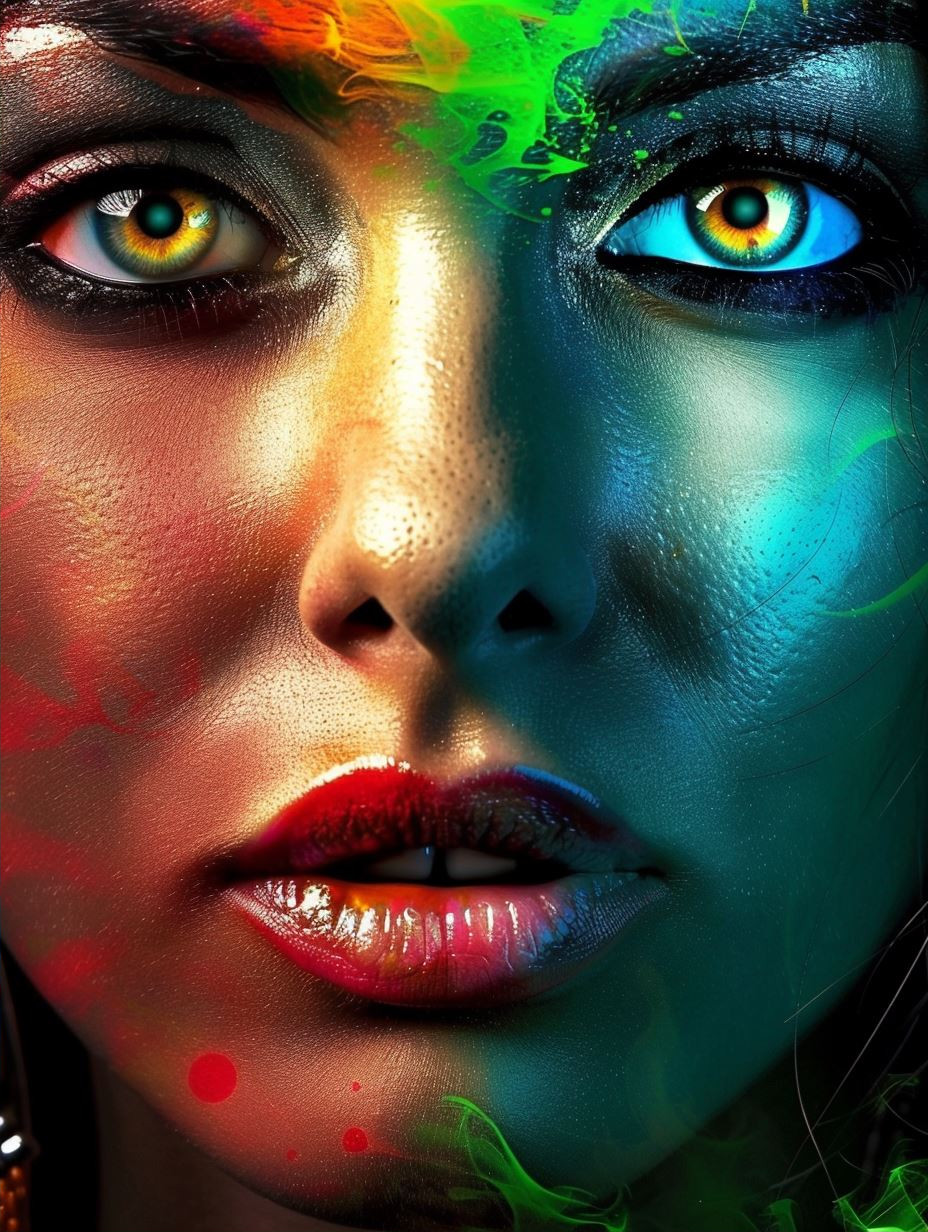 Prismatic Spectrum Portrait Study - Image 2