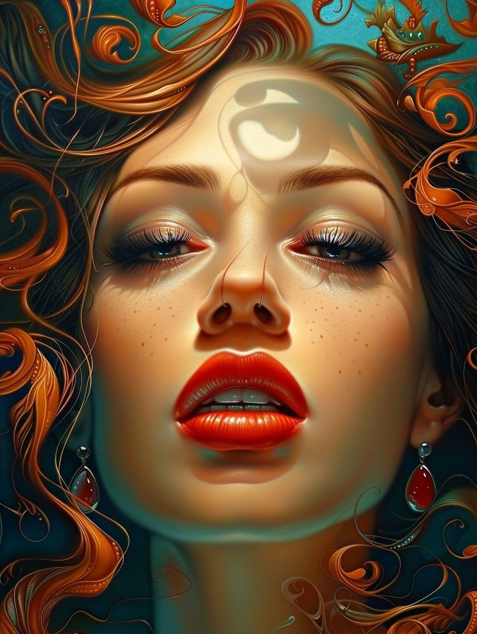 Surrealist Floral Portrait Fusion - Image 2