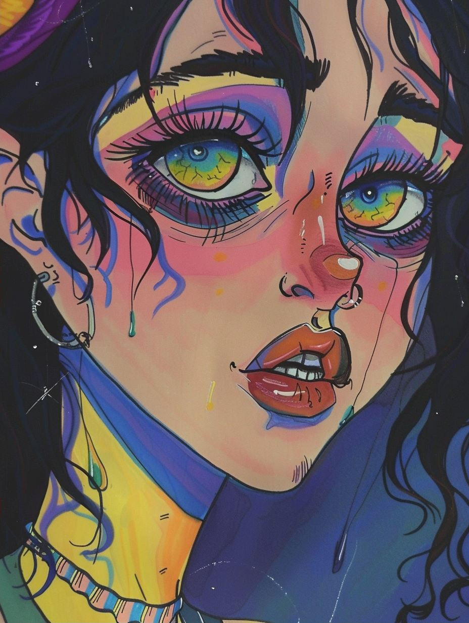 Moody Stylized Portrait Art - Image 2