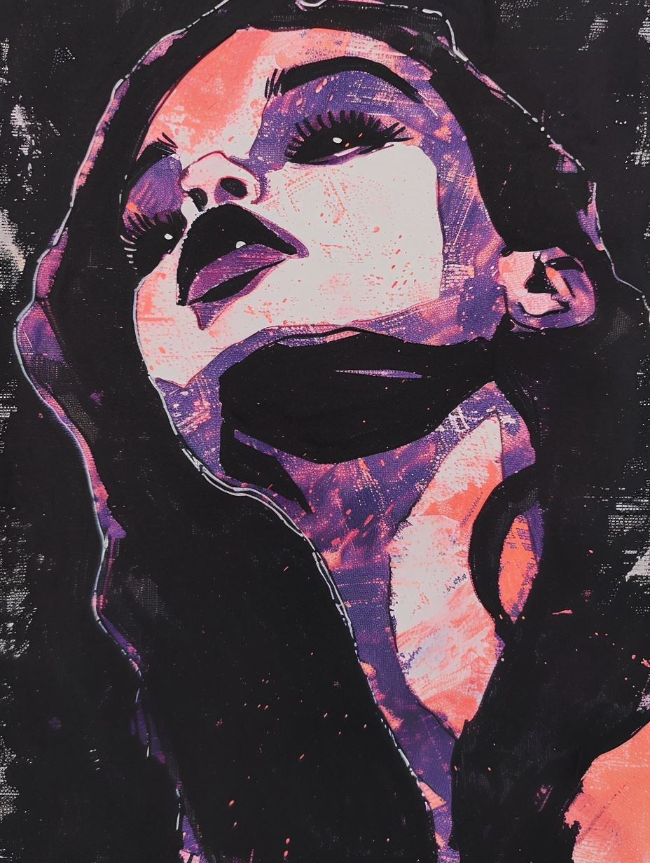Abstract Neon Noir Portrait - Image 2