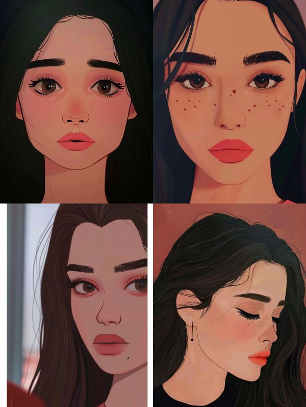 Modern Digital Portrait Art Style