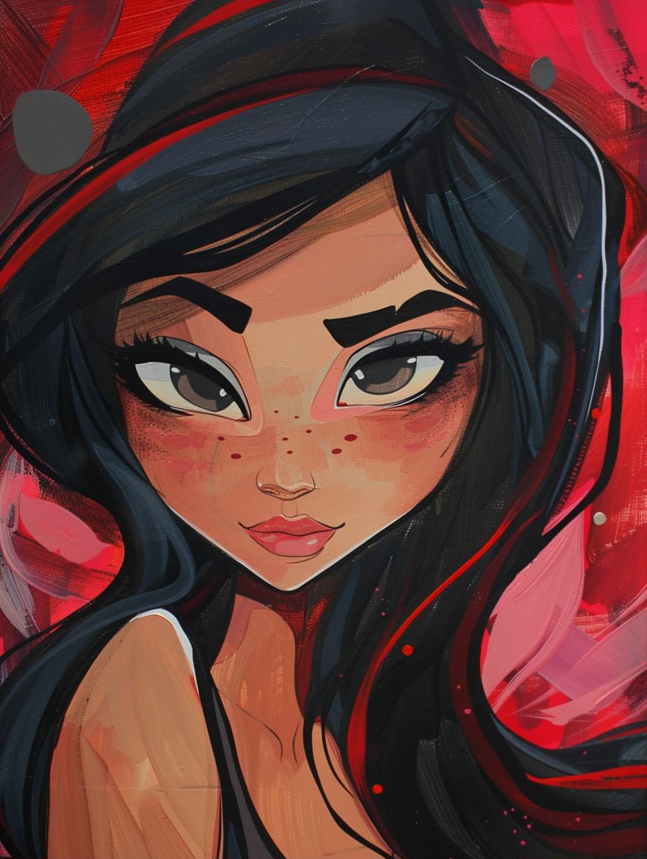 Noir Stylized Digital Portrait - Image 2