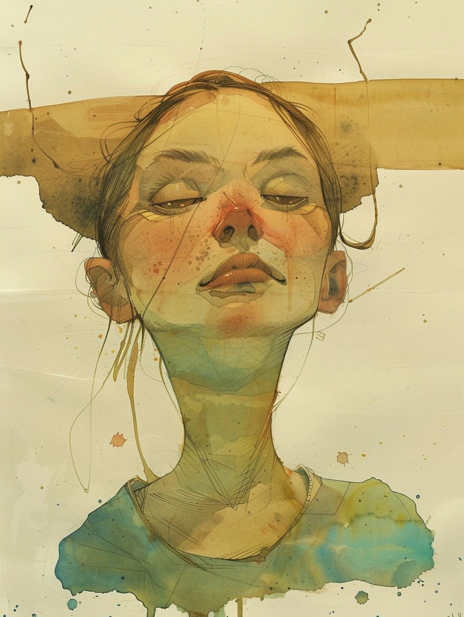 Ethereal Fragmented Portrait Study - Image 4