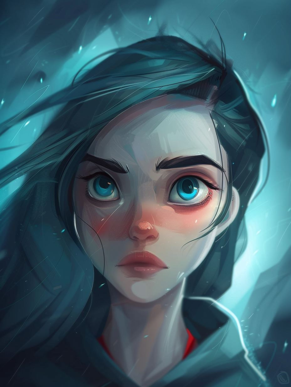 Ethereal Gaze: A Study in Digital Portraits - Image 1
