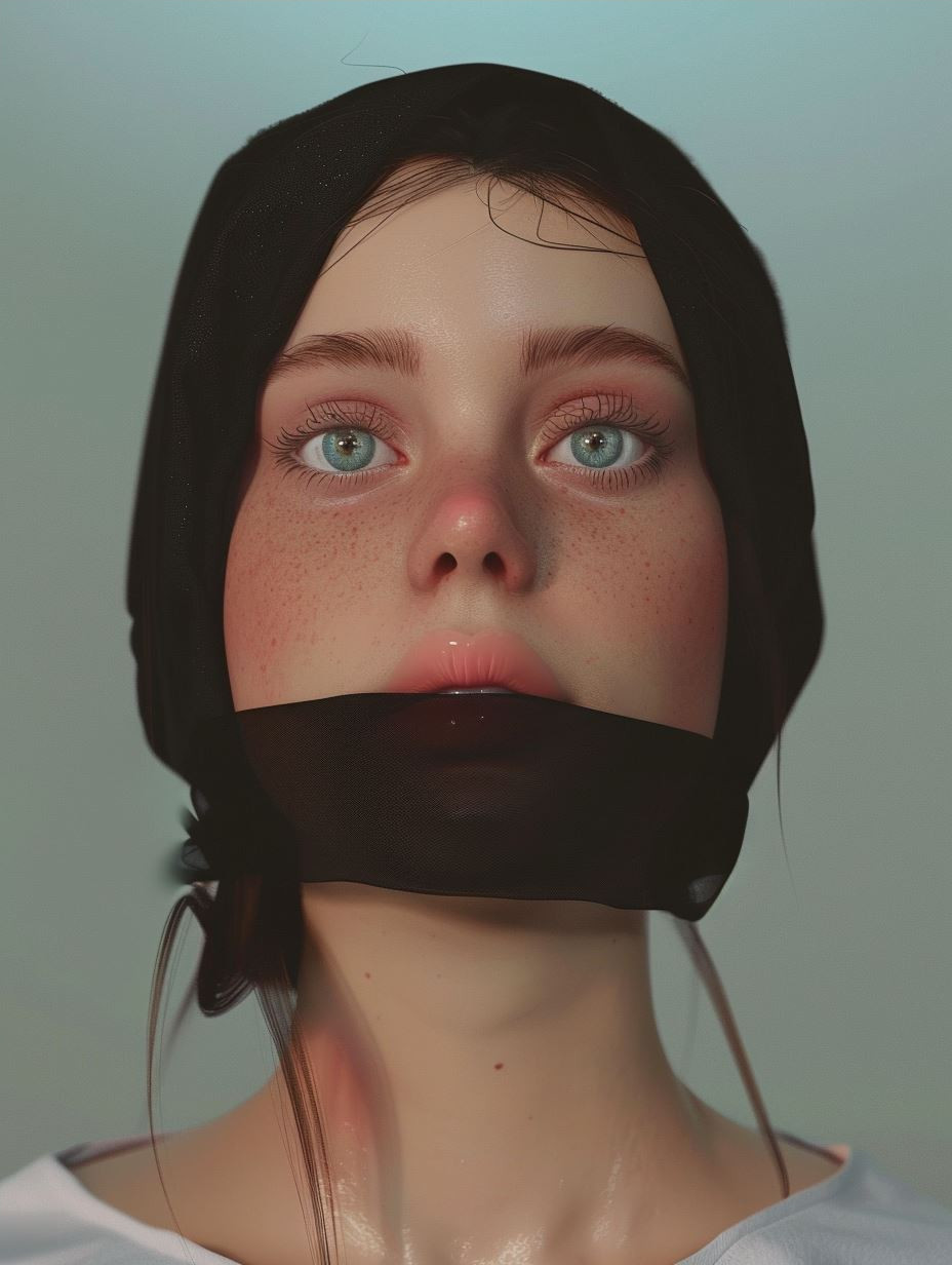 Ethereal Gaze in Misty Air - Image 4