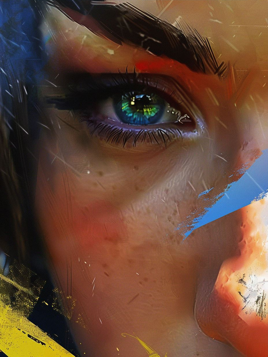 Abstract Digital Portraiture Fusion - Image 3