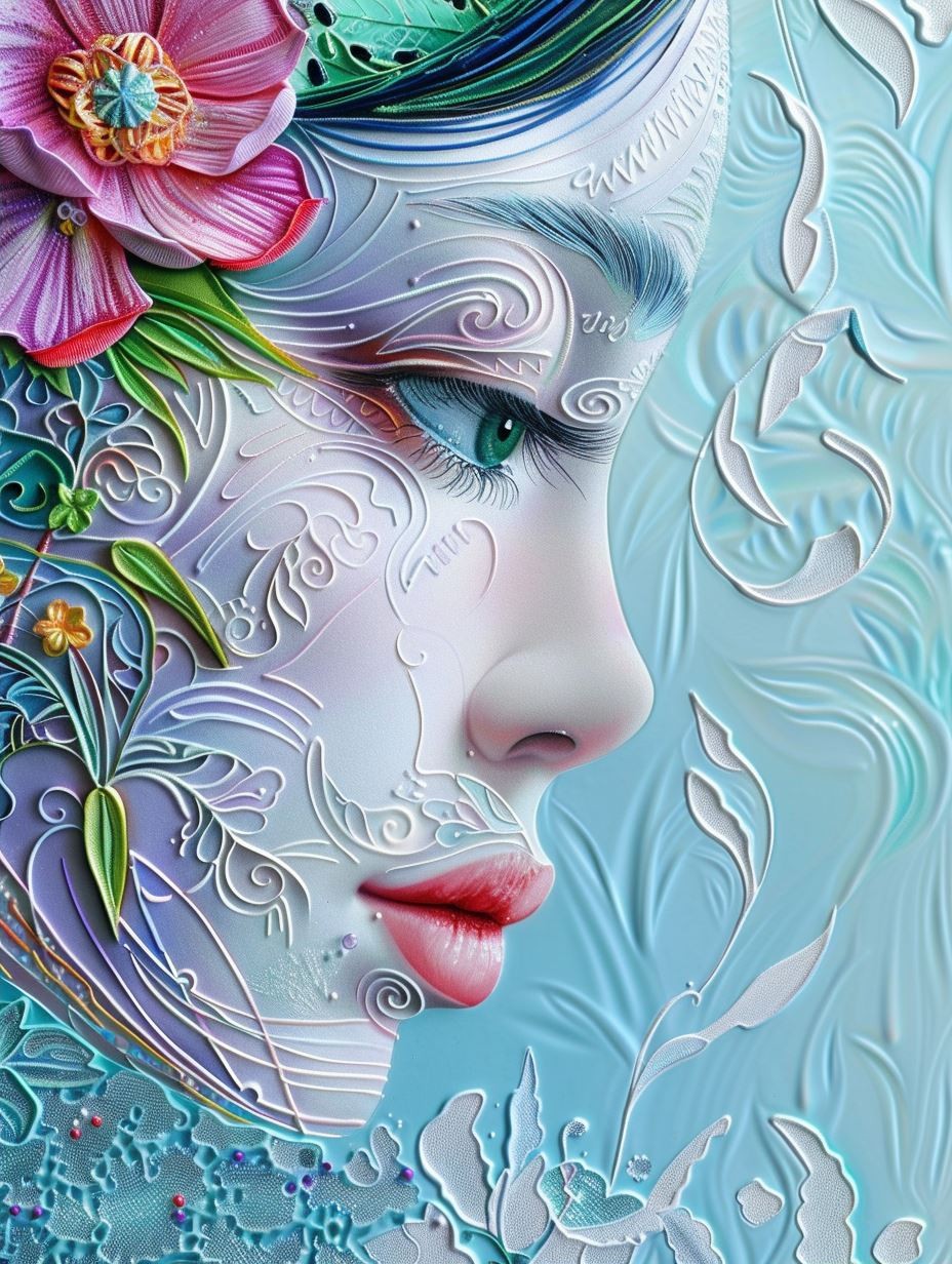 Ethereal Porcelain Floral Dream - Image 2