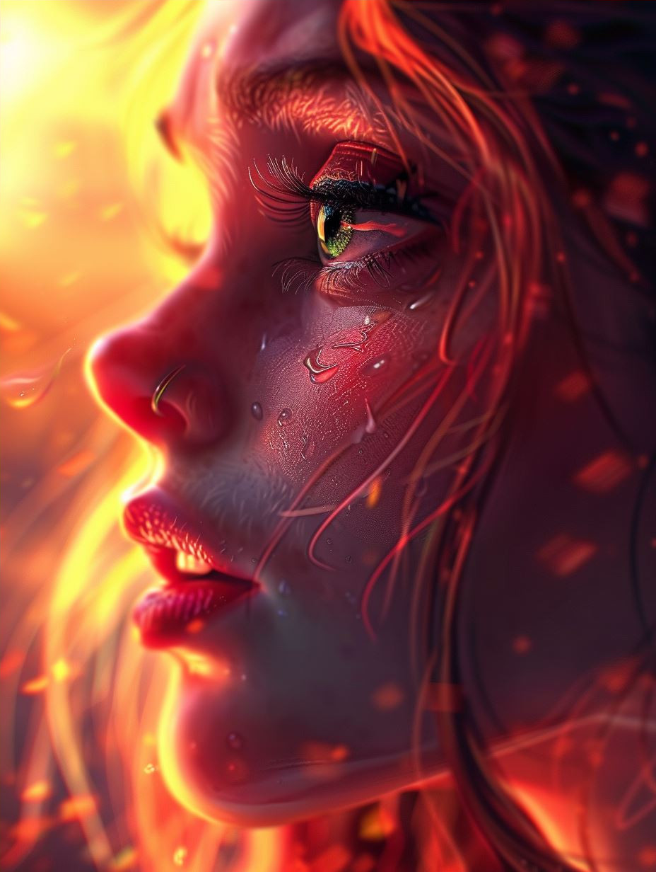 Ethereal Glow: Four Faces of Emotion - Image 4