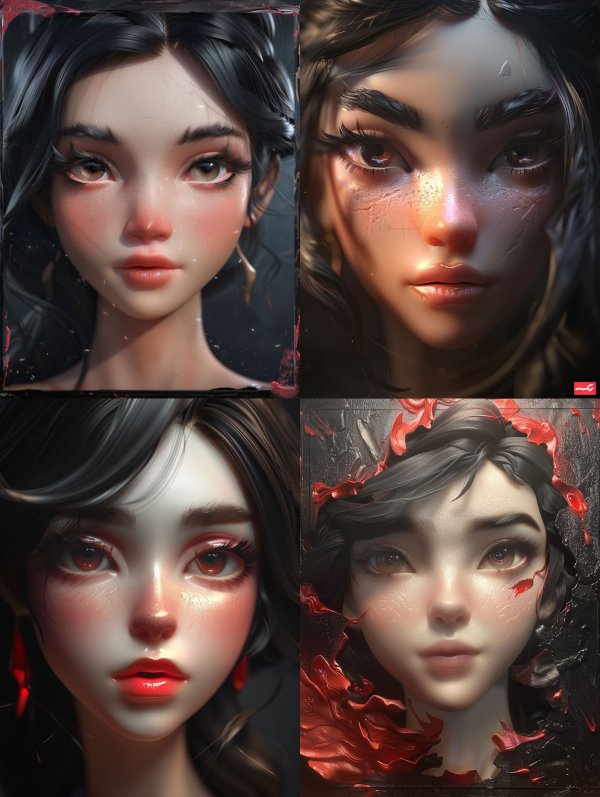 Ethereal Visions of Digital Beauty