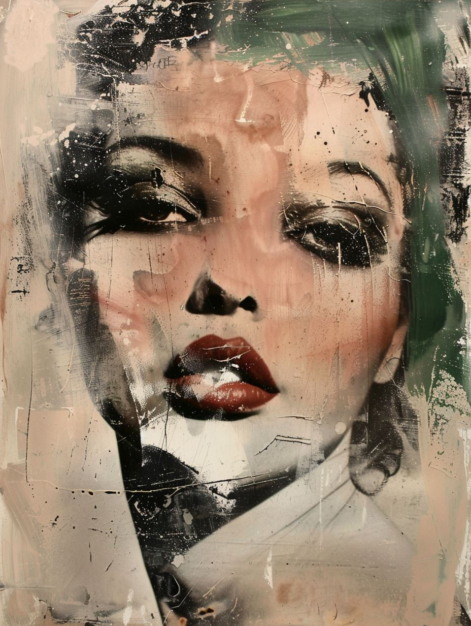 Fragmented Elegance in Mixed Media - Image 4
