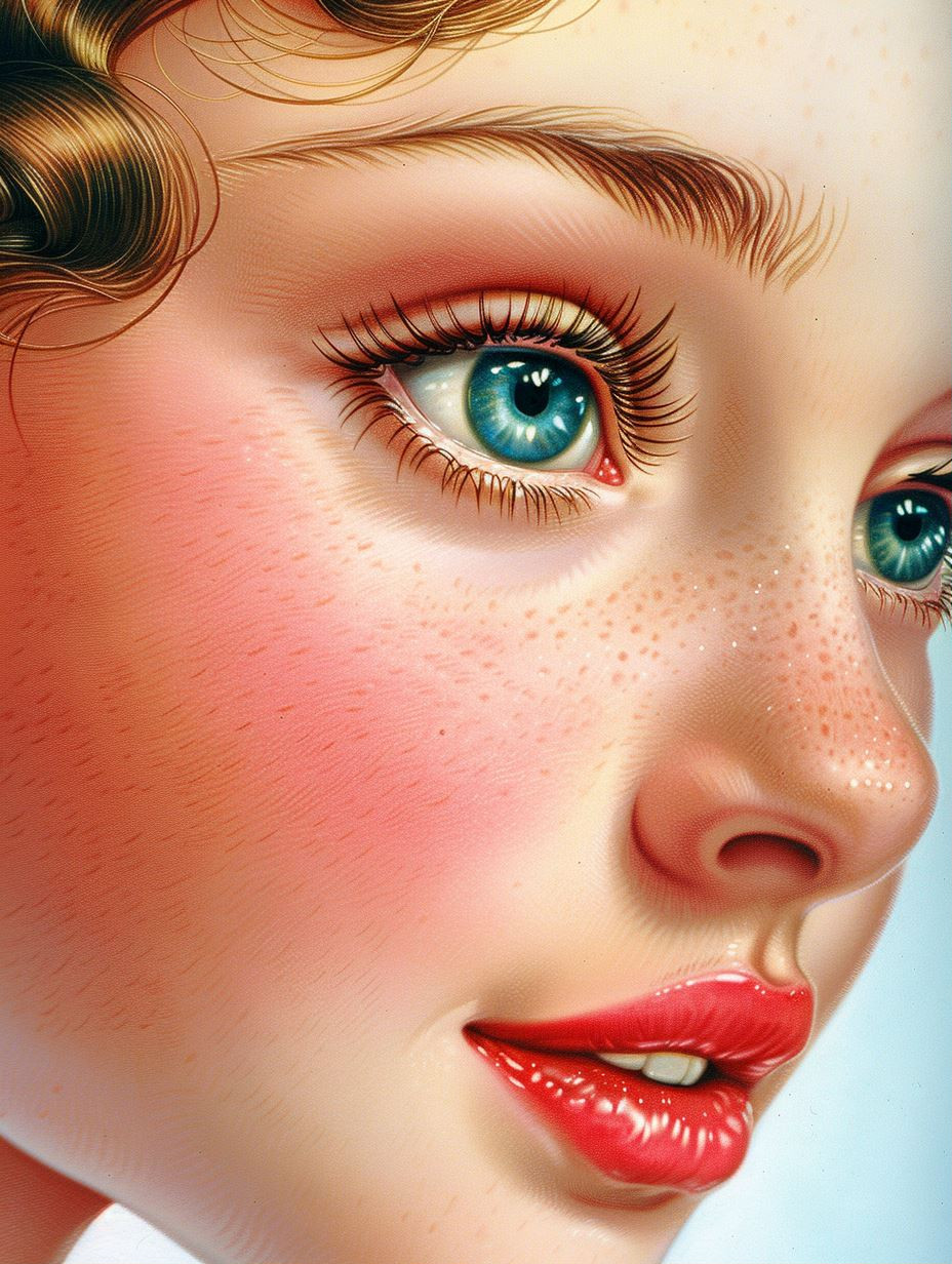 Vintage Glamour: A Study of Feminine Beauty - Image 1