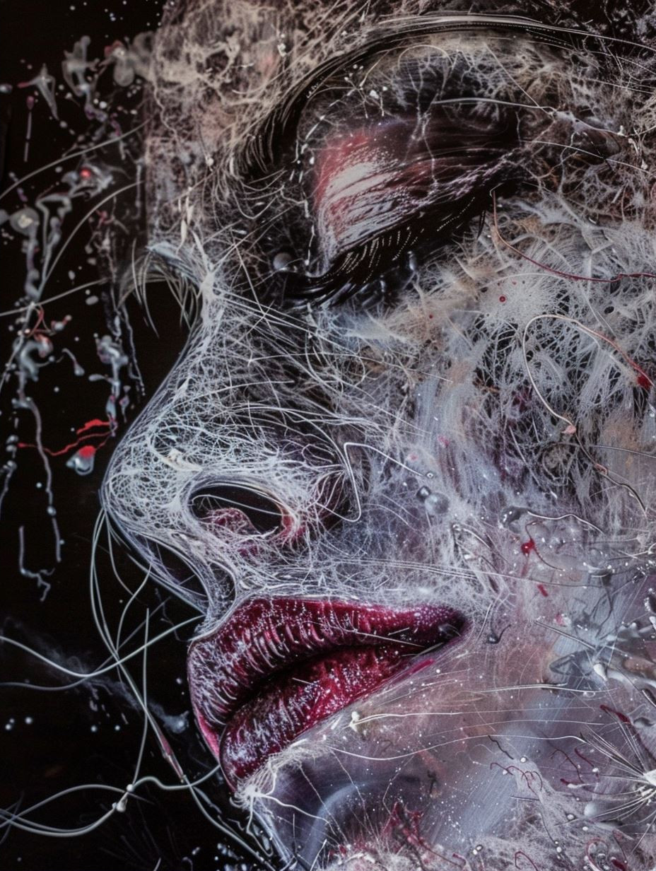 Fragmented Visage of Liquid Paint - Image 2