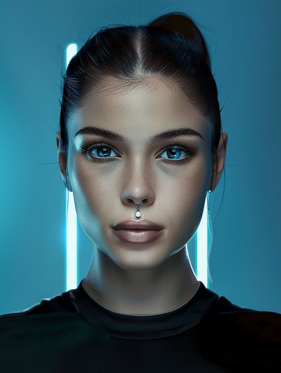 Neon Cybernetic Human Interface - Image 3