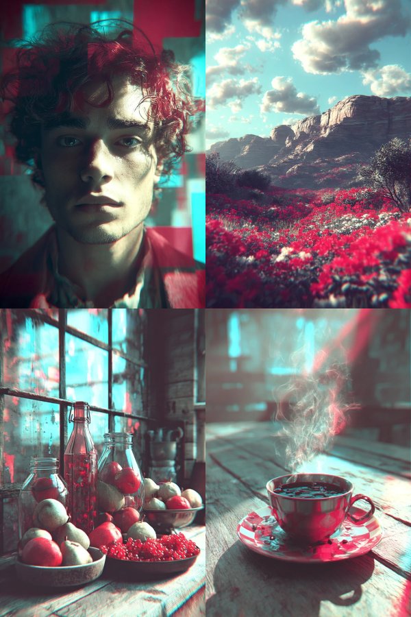Crimson Echoes: A Surreal Visual Journey