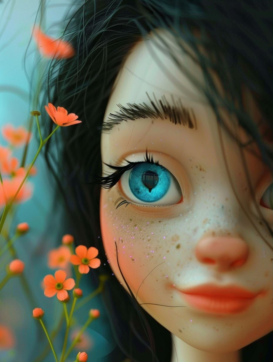 Ethereal Gaze of Surreal Innocence - Image 3
