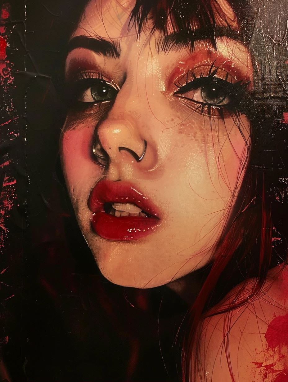 Crimson Gothic Allure - Image 2