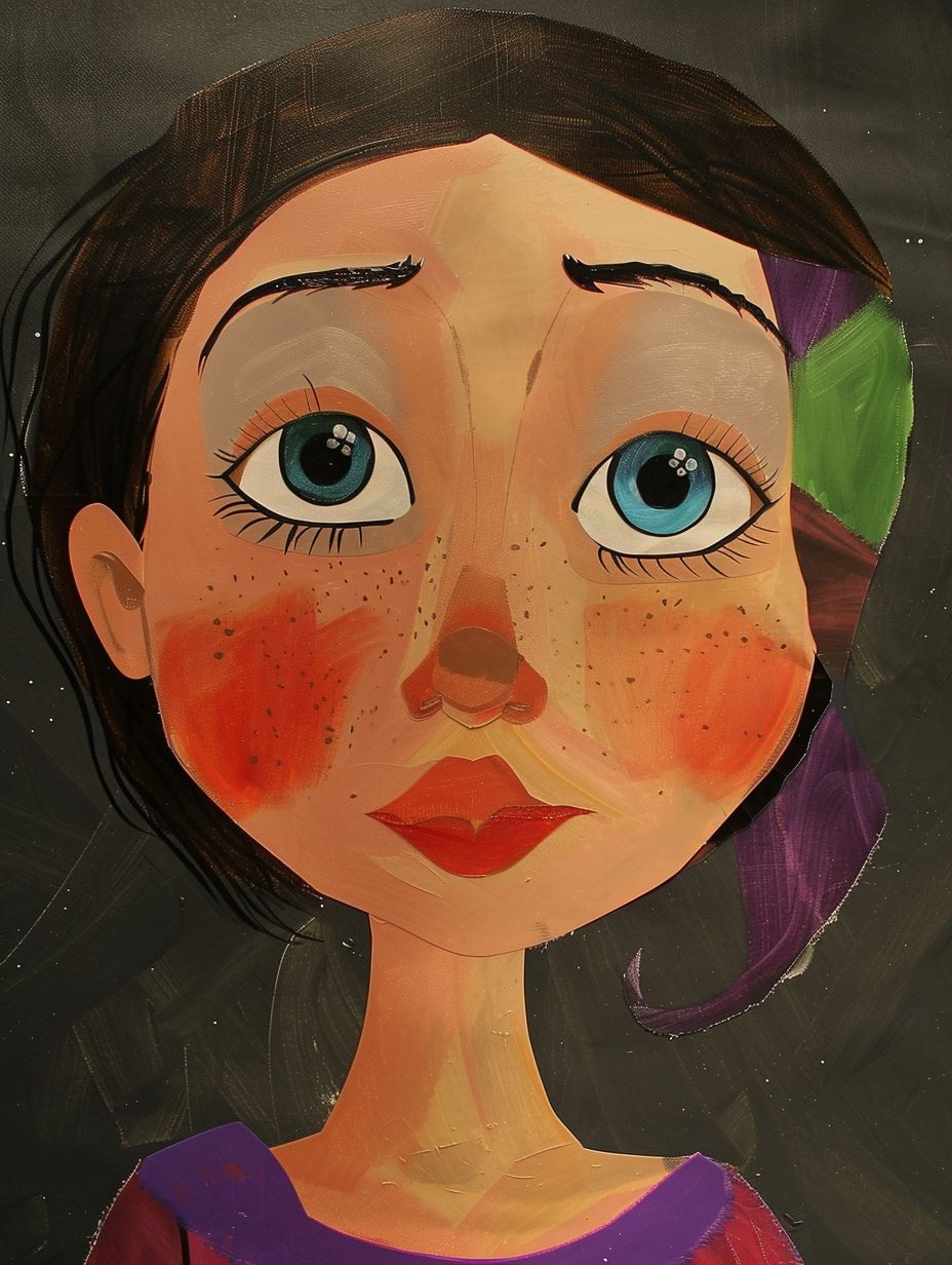 Whimsical Stylized Female Portraits - Image 1