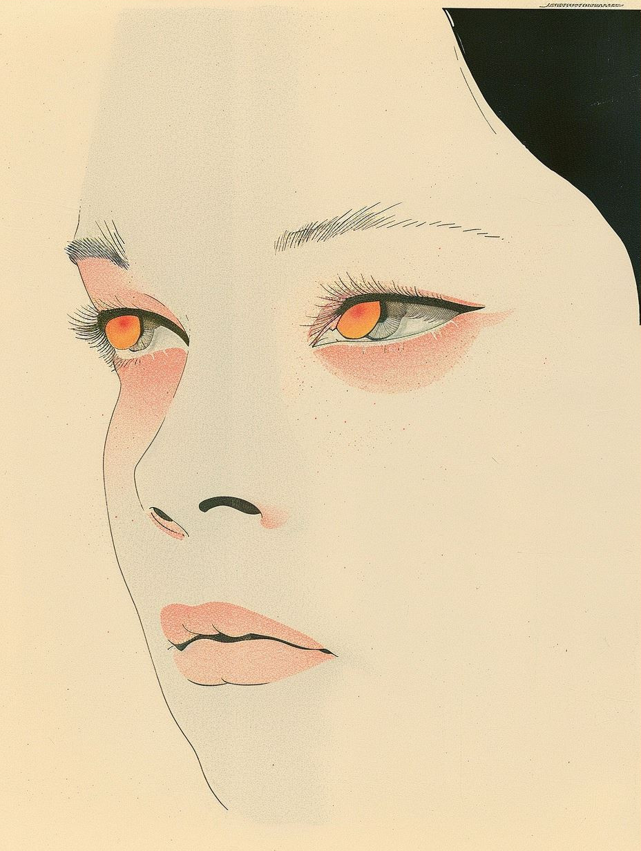 Crimson Haze Portrait - Image 3