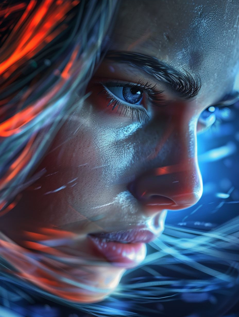 Neon Ethereal Digital Portraits - Image 3