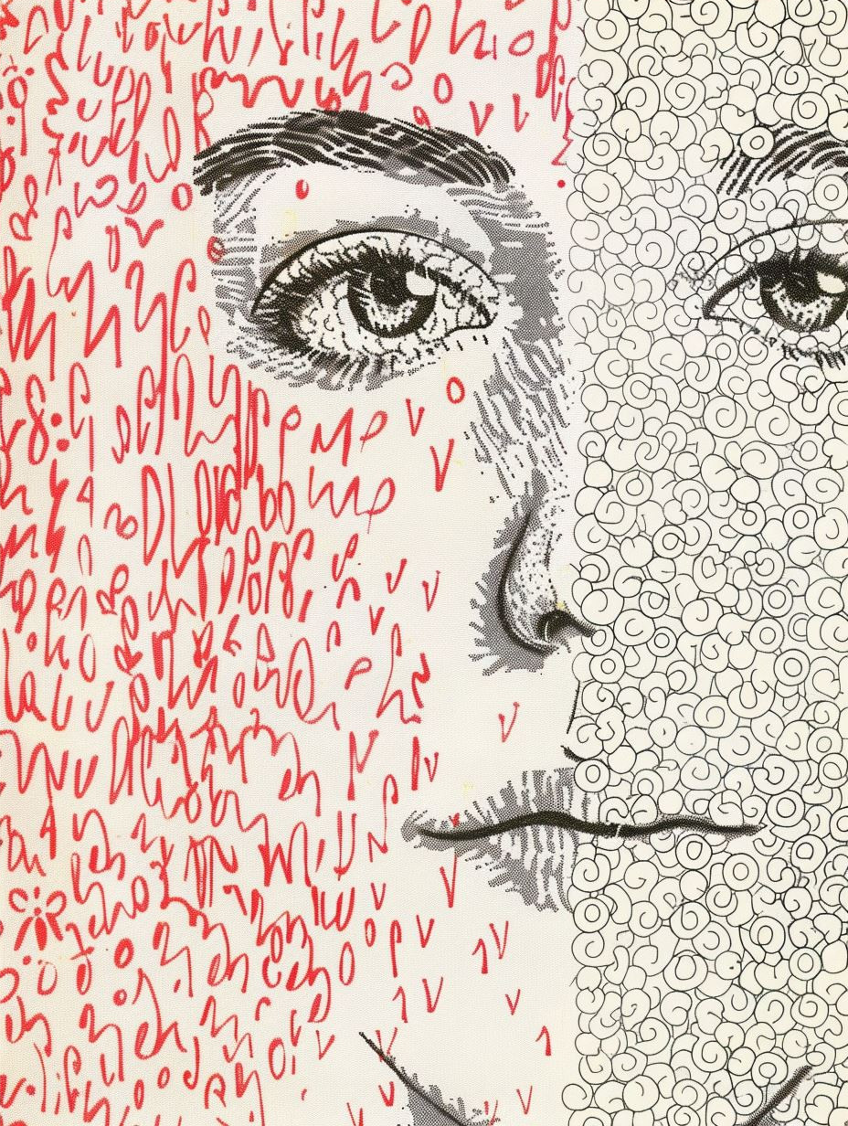 Abstract Textured Portrait Studies - Image 4