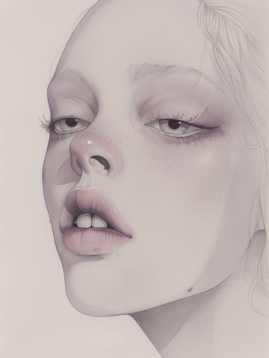 Ethereal Gazes in Soft Pastel - Image 4