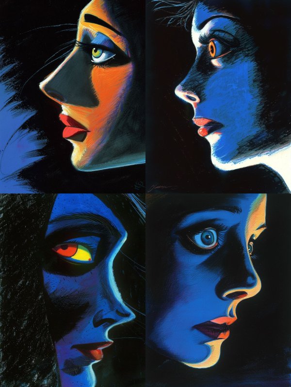 Neon Shadows of a Soul