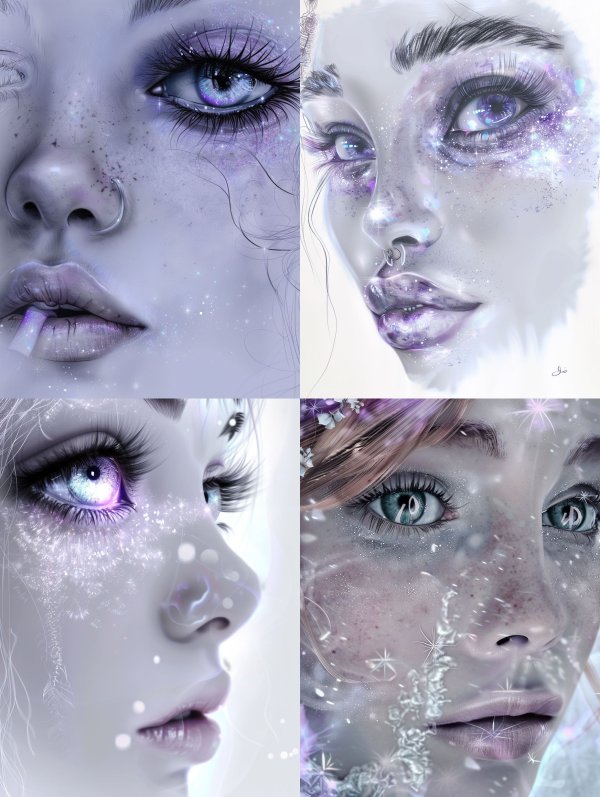 Ethereal Frost Frozen Portraits
