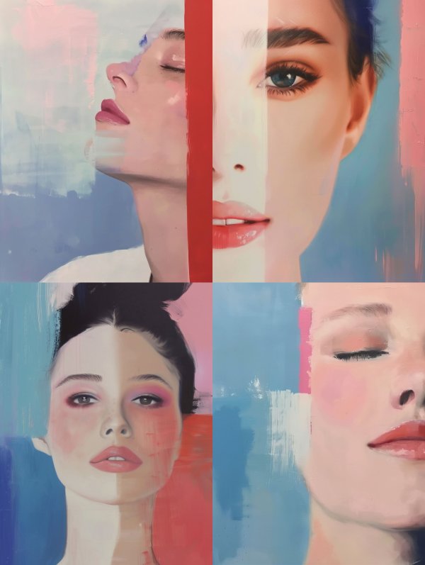 Fragmented Beauty: A Study in Color