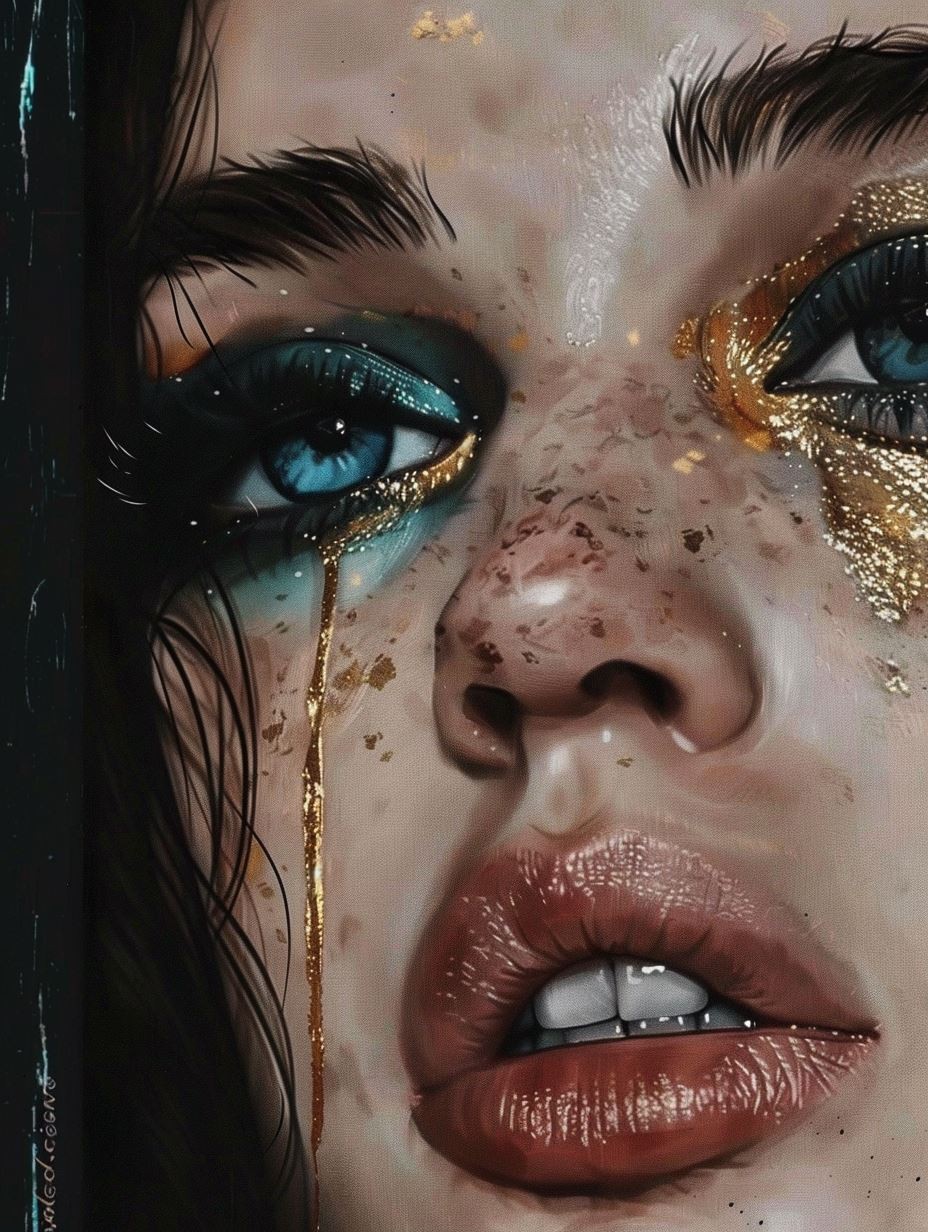 Gilded Tears of Elegance - Image 1