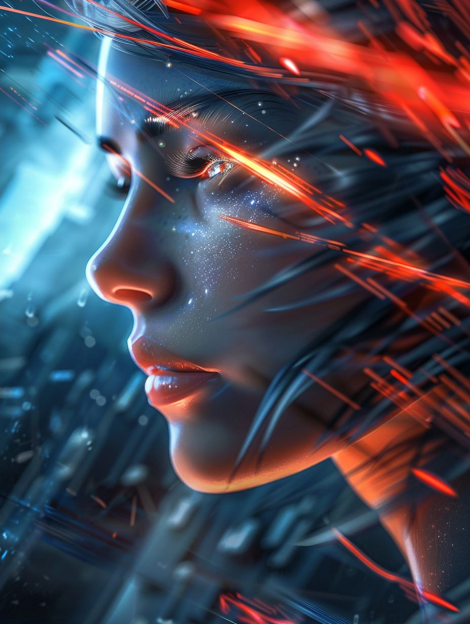 Neon Ethereal Digital Portraits - Image 2