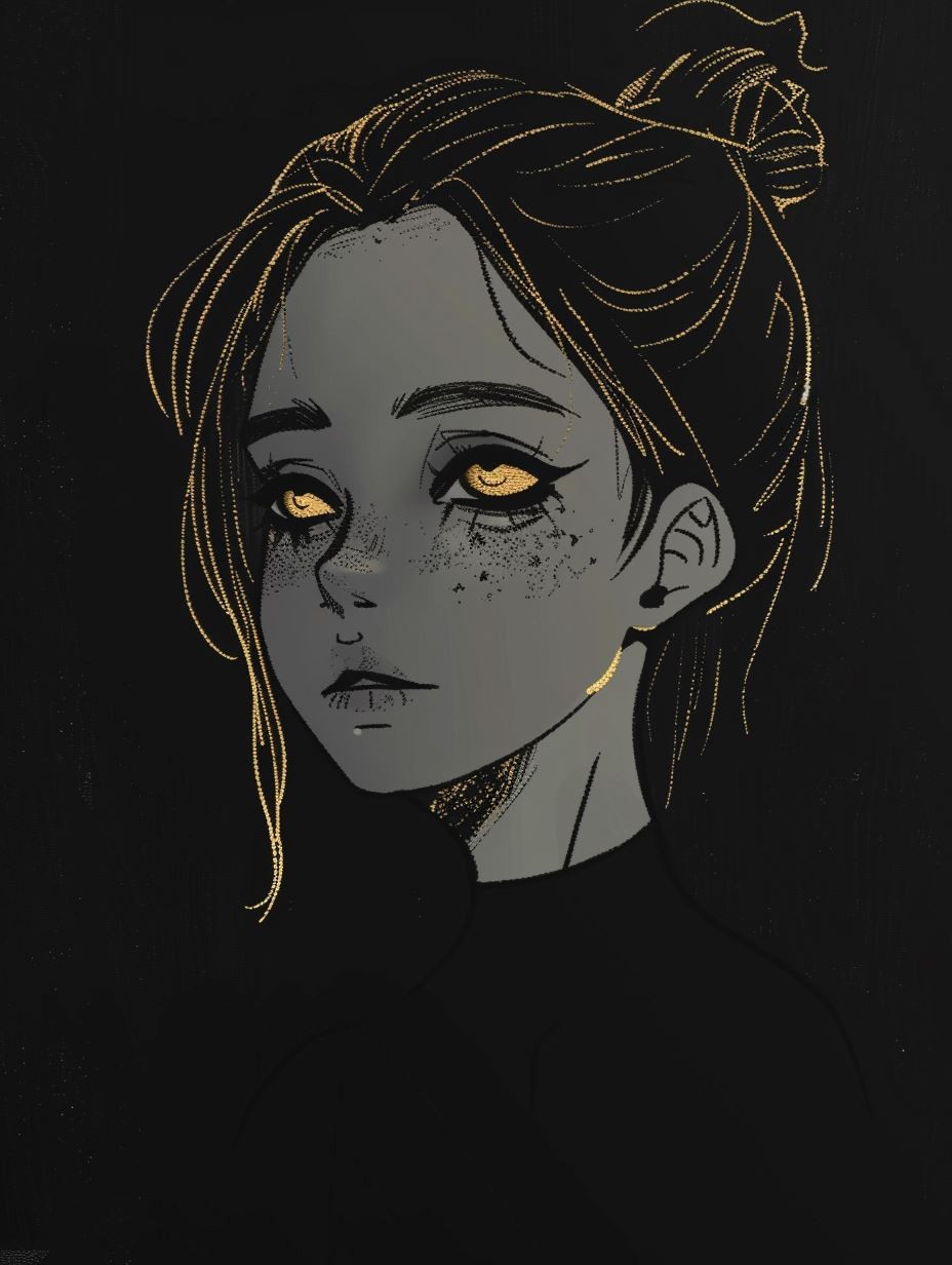Golden Glimmer in Eternal Night - Image 4