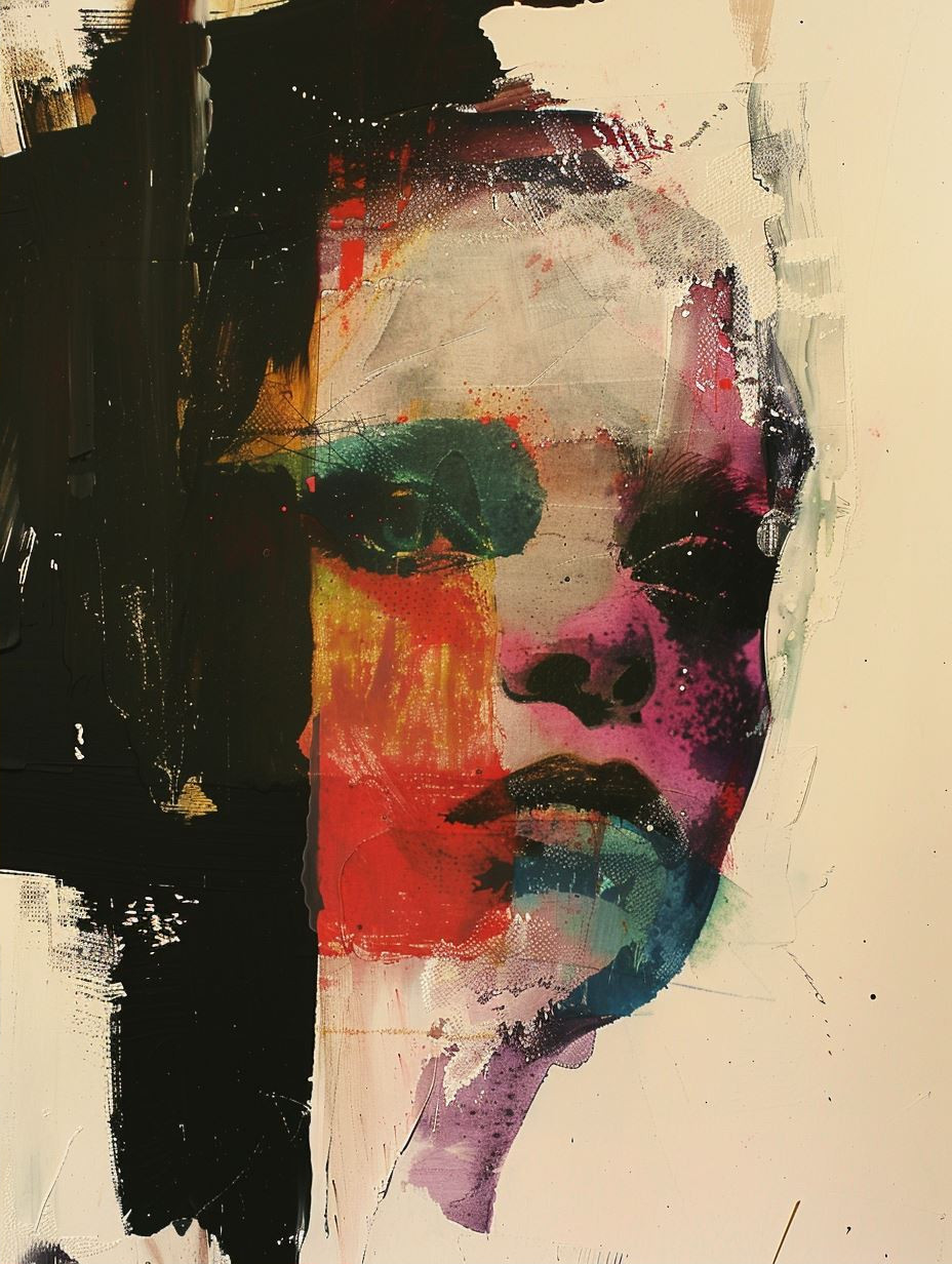 Abstract Neon Portrait Fragment - Image 2