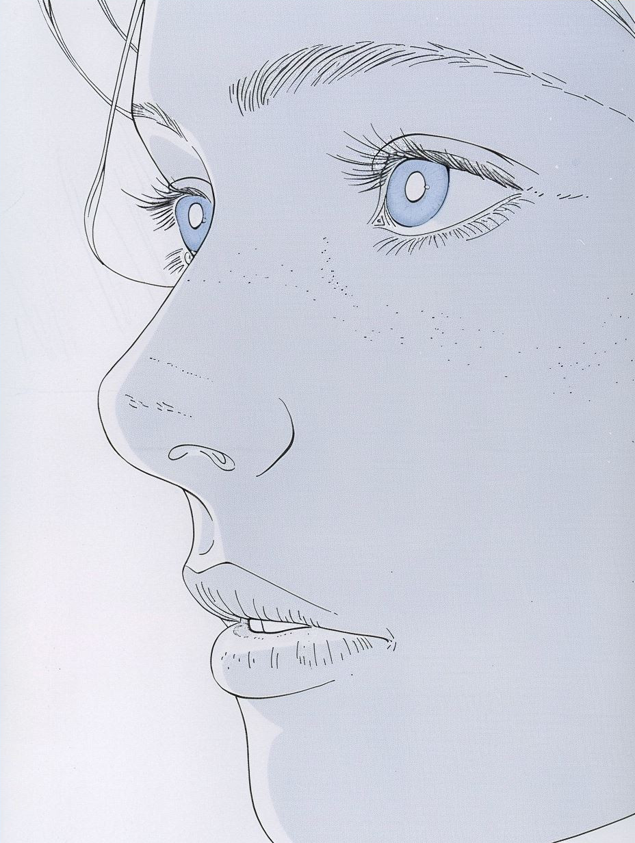 Vintage Comic Portrait with Freckles - Image 4