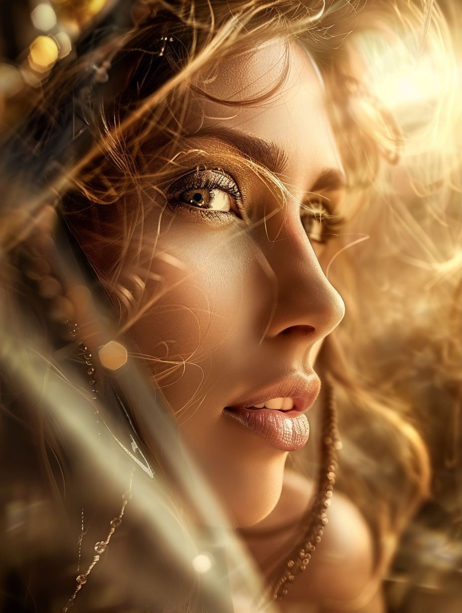 Golden Ethereal Goddess Portraits - Image 1
