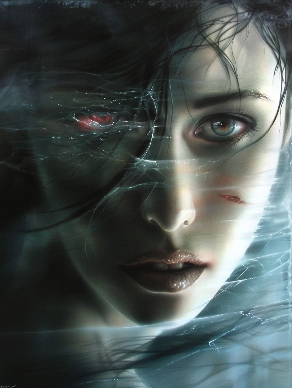Ethereal Gaze in Misty Shadows - Image 4