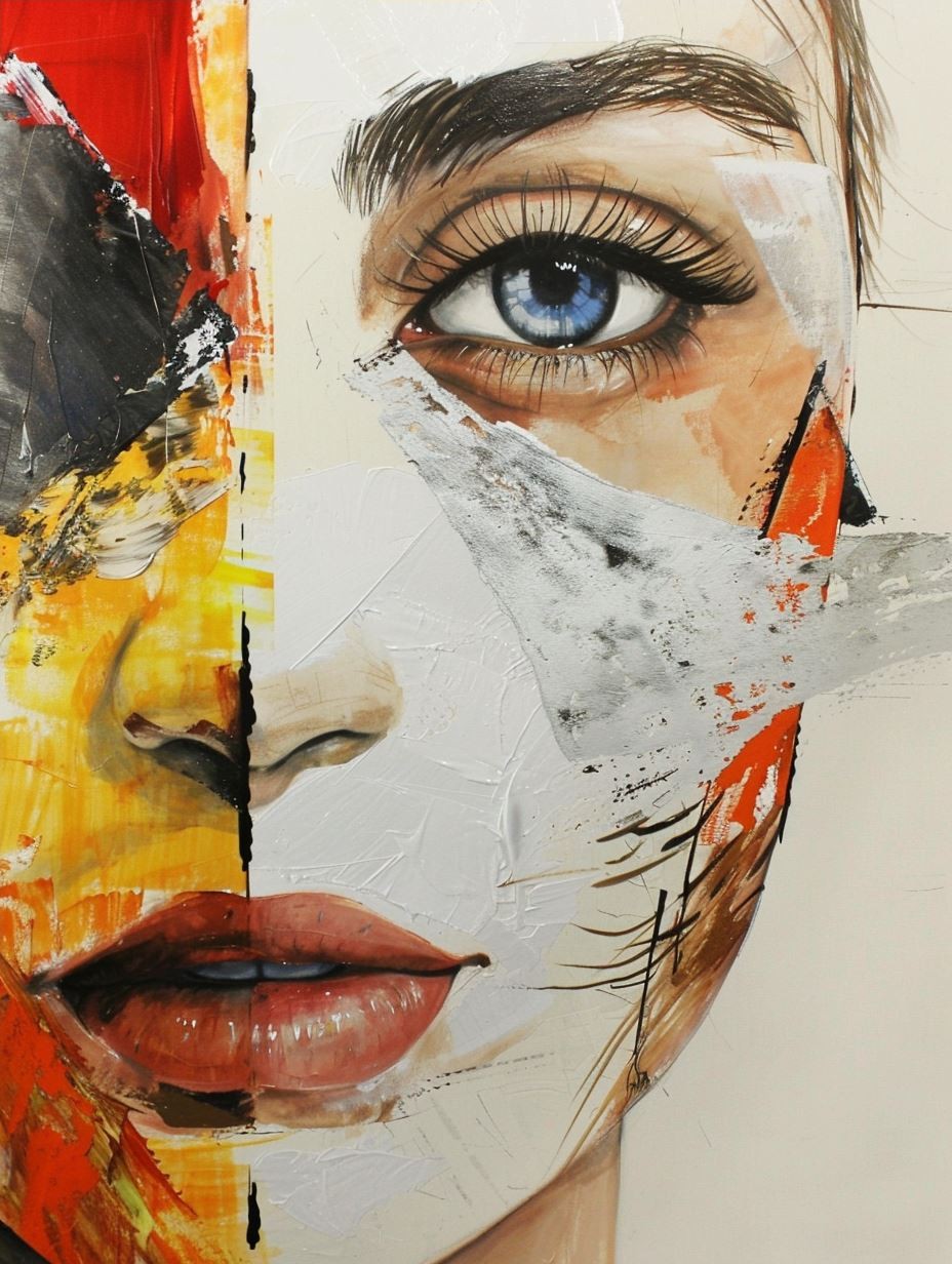 Fragmented Visions: Abstract Portrait Series - Image 4